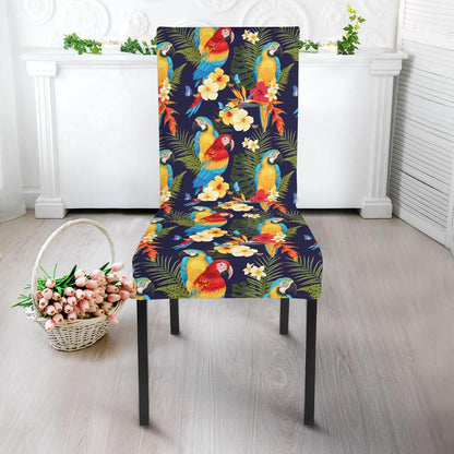 Parrot Themed Design Dining Chair Slipcover-JTAMIGO.COM