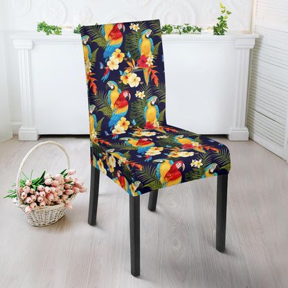 Parrot Themed Design Dining Chair Slipcover-JTAMIGO.COM