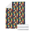 Parrot Themed Design Fleece Blanket
