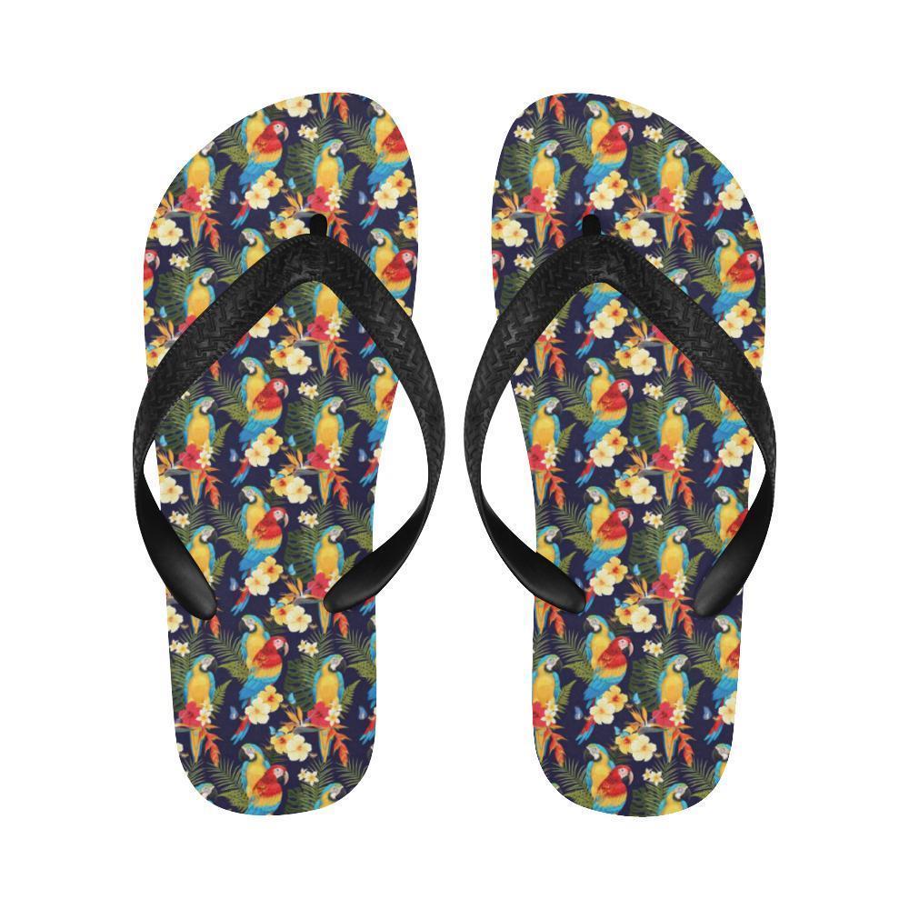 Parrot Themed Design Flip Flops-JTAMIGO.COM