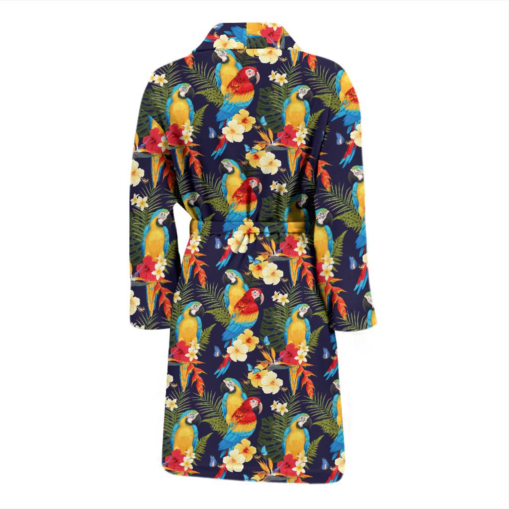Parrot Themed Design Men Bath Robe-JTAMIGO.COM