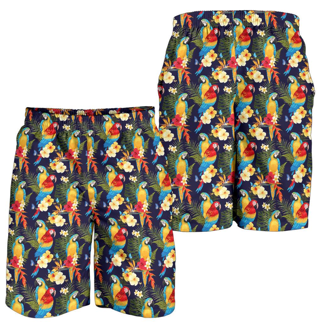 Parrot Themed Design Mens Shorts-JTAMIGO.COM