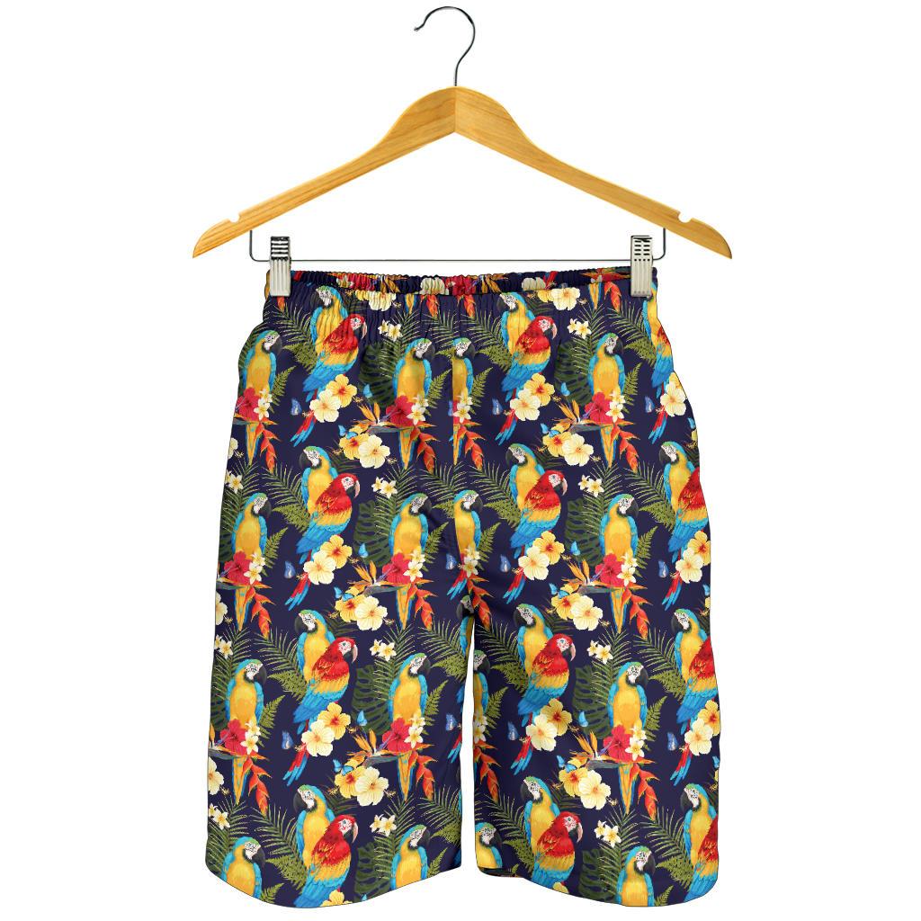 Parrot Themed Design Mens Shorts-JTAMIGO.COM