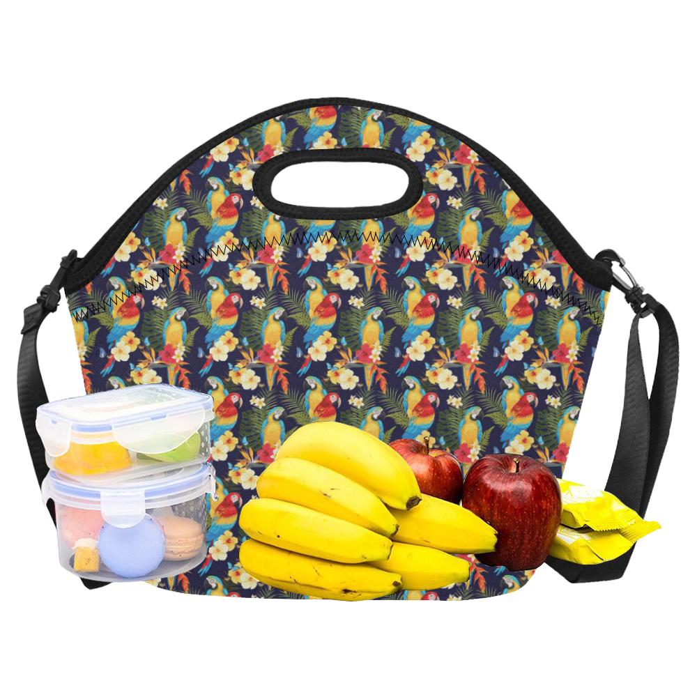 Parrot Themed Design Neoprene Lunch Bag (Model 1669)(Large)-JTAMIGO.COM