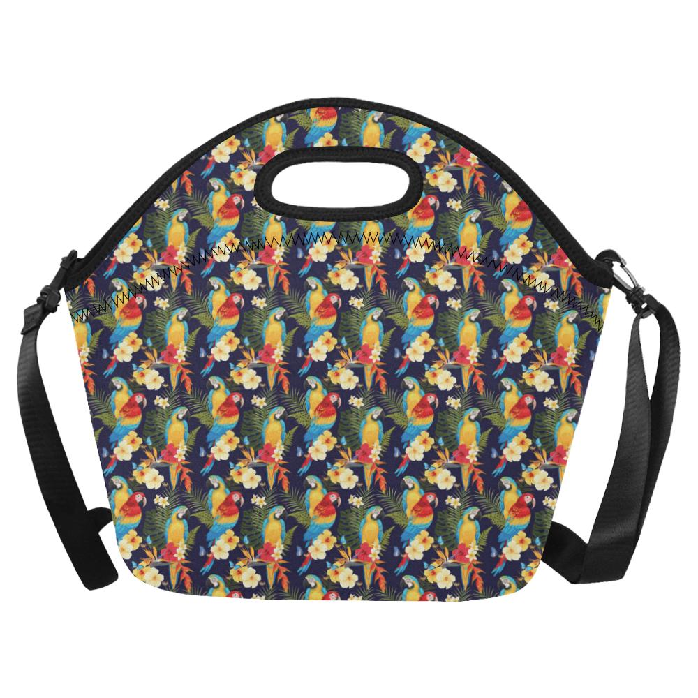 Parrot Themed Design Neoprene Lunch Bag (Model 1669)(Large)-JTAMIGO.COM