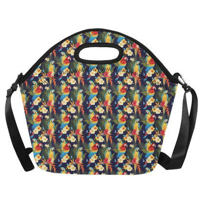Parrot Themed Design Neoprene Lunch Bag (Model 1669)(Large)-JTAMIGO.COM