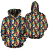 Parrot Themed Design Pullover Hoodie