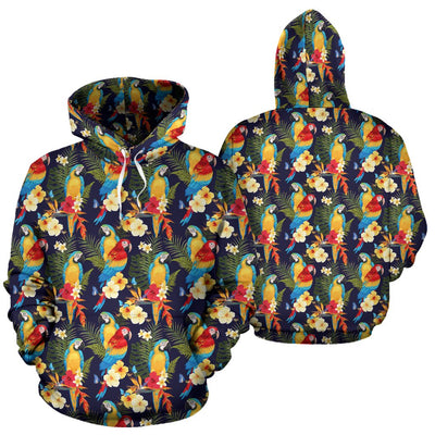 Parrot Themed Design Pullover Hoodie