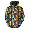 Parrot Themed Design Pullover Hoodie