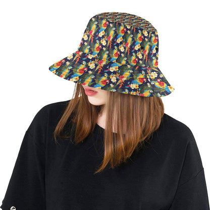 Parrot Themed Design Unisex Bucket Hat
