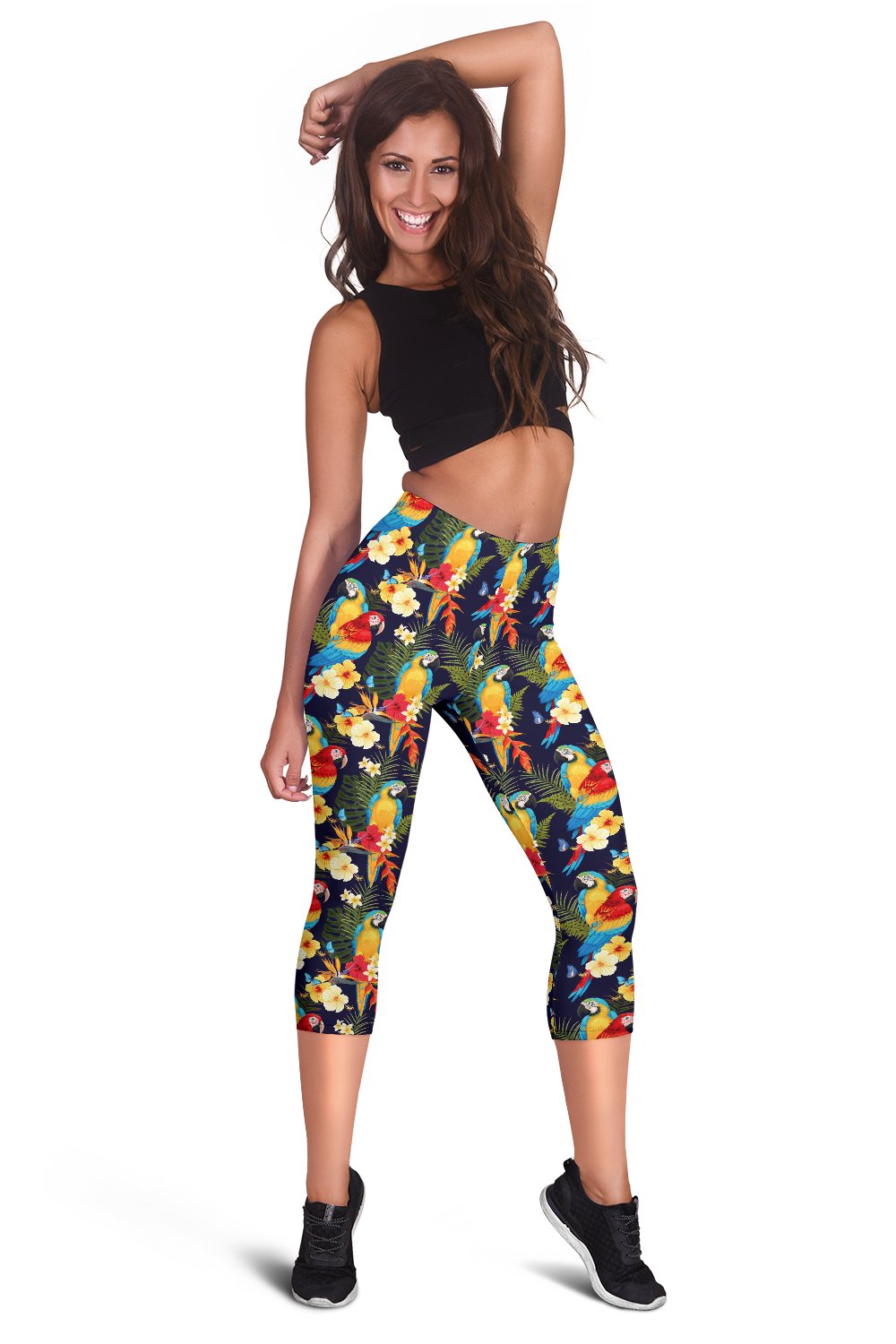 Parrot Themed Design Women Capris
