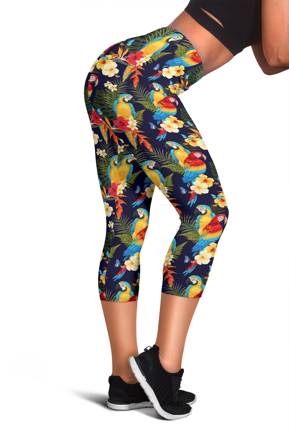 Parrot Themed Design Women Capris