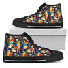 Parrot Themed Design Women High Top Shoes