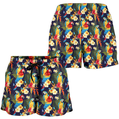 Parrot Themed Design Women Shorts-JTAMIGO.COM