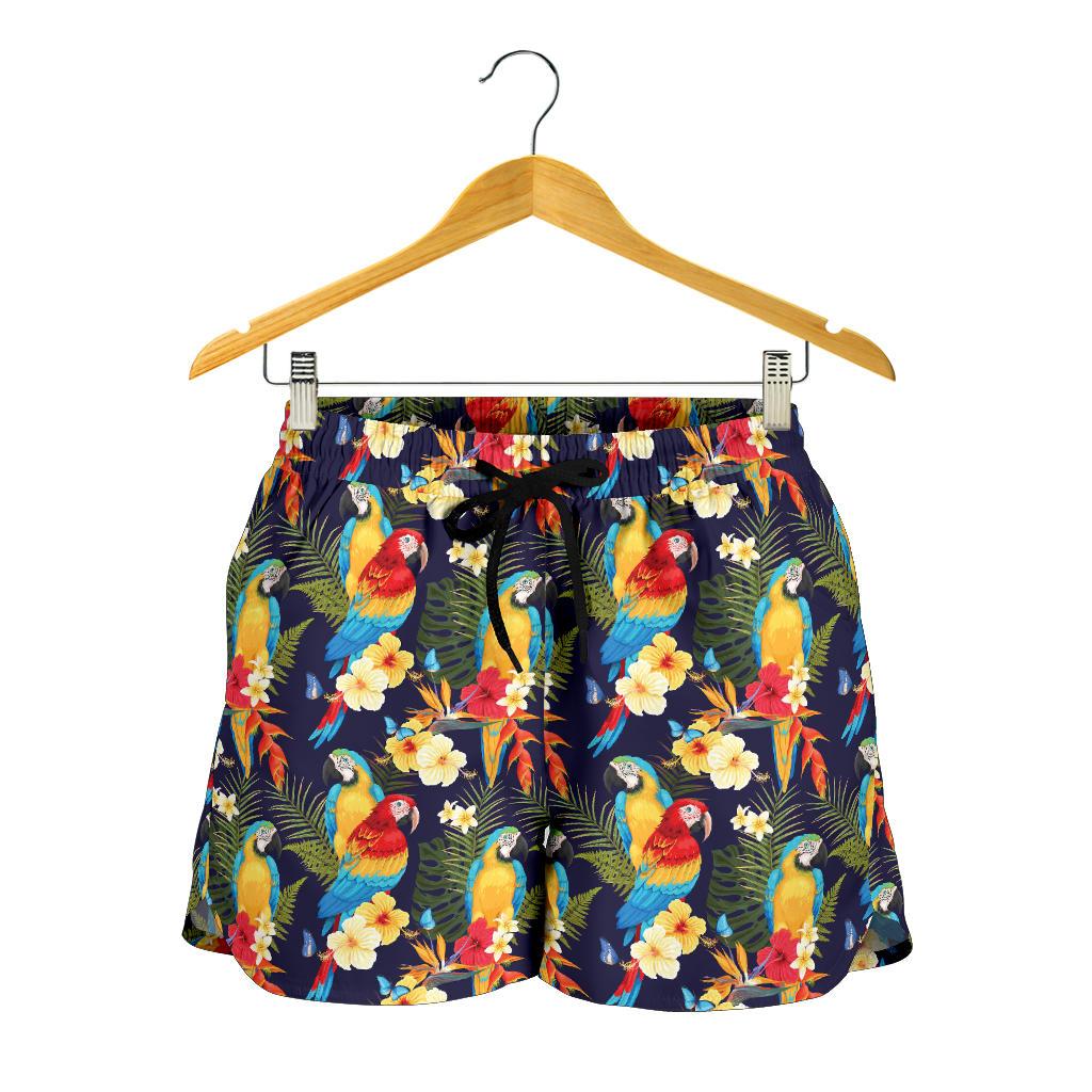 Parrot Themed Design Women Shorts-JTAMIGO.COM