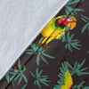 Parrot Themed Print Fleece Blanket