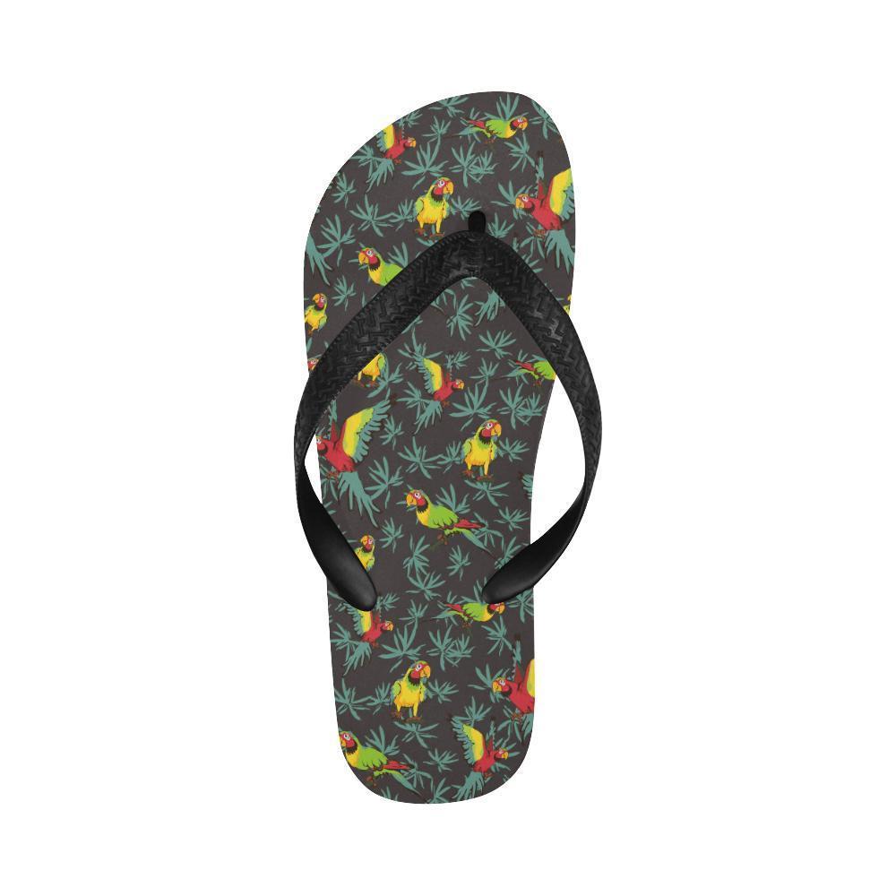 Parrot Themed Print Flip Flops-JTAMIGO.COM