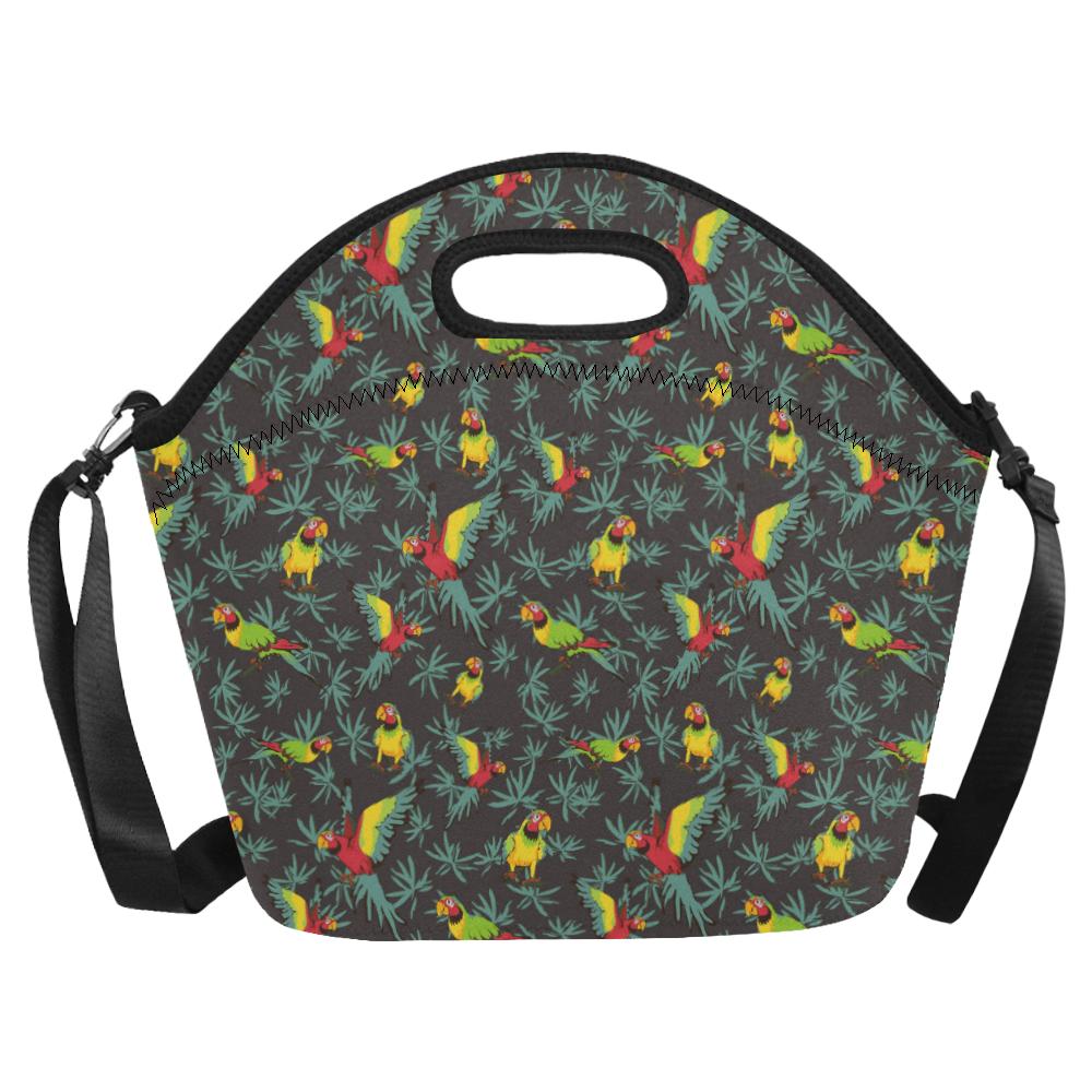 Parrot Themed Print Neoprene Lunch Bag (Model 1669)(Large)-JTAMIGO.COM
