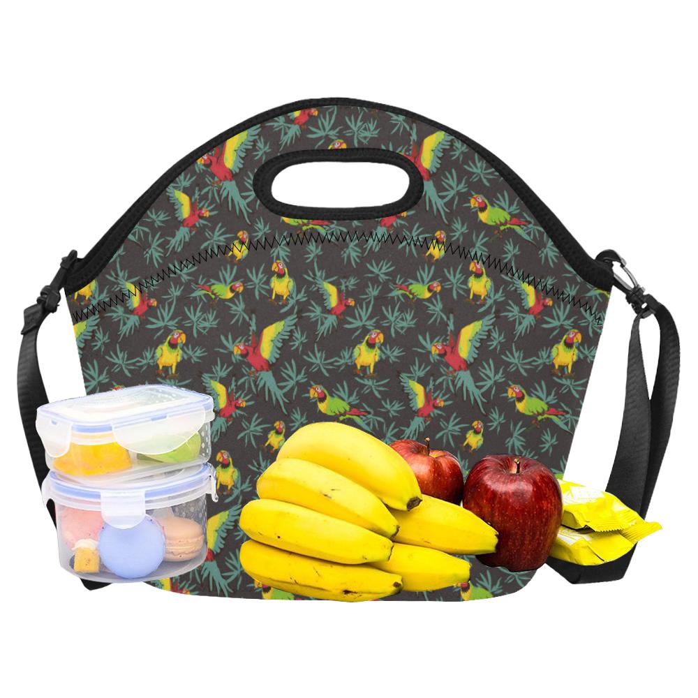 Parrot Themed Print Neoprene Lunch Bag (Model 1669)(Large)-JTAMIGO.COM