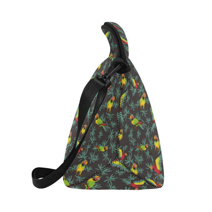 Parrot Themed Print Neoprene Lunch Bag (Model 1669)(Large)-JTAMIGO.COM