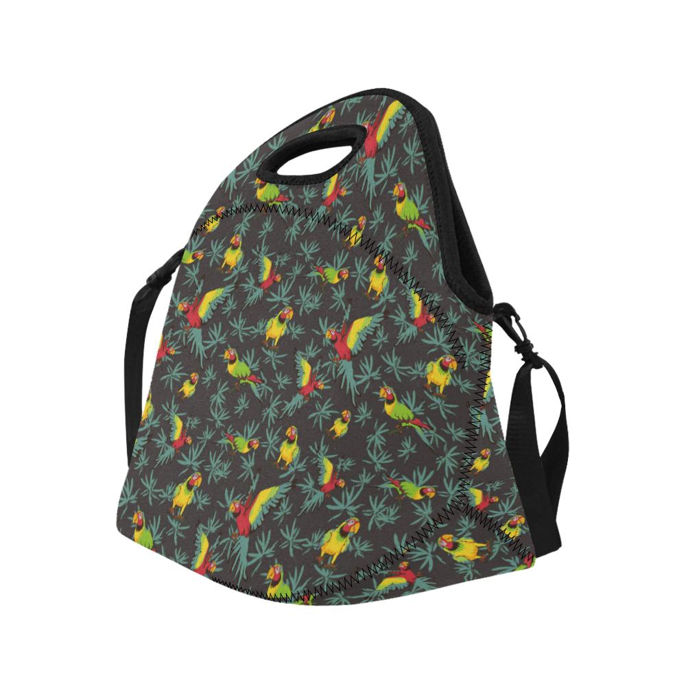 Parrot Themed Print Neoprene Lunch Bag (Model 1669)(Large)-JTAMIGO.COM