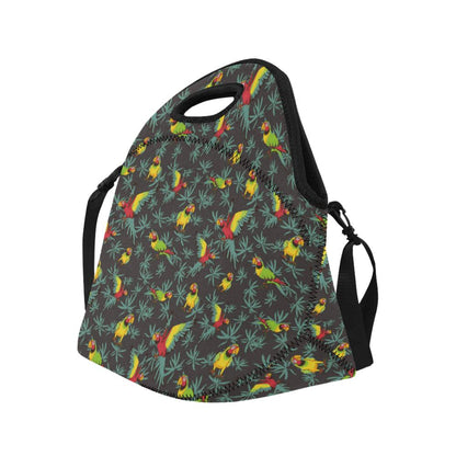 Parrot Themed Print Neoprene Lunch Bag (Model 1669)(Large)-JTAMIGO.COM