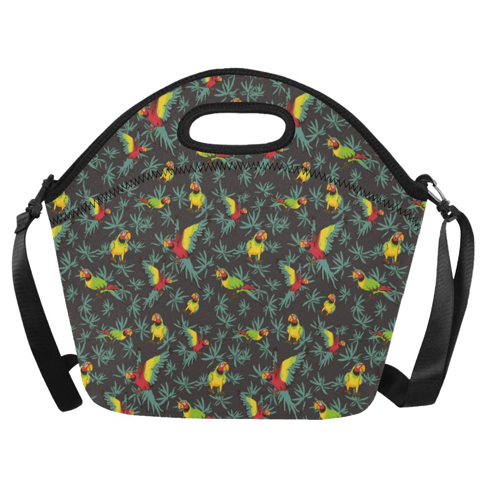 Parrot Themed Print Neoprene Lunch Bag (Model 1669)(Large)-JTAMIGO.COM