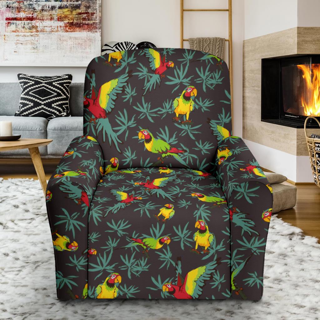 Parrot Themed Print Single Sofa Slipcover -JTAMIGO.COM