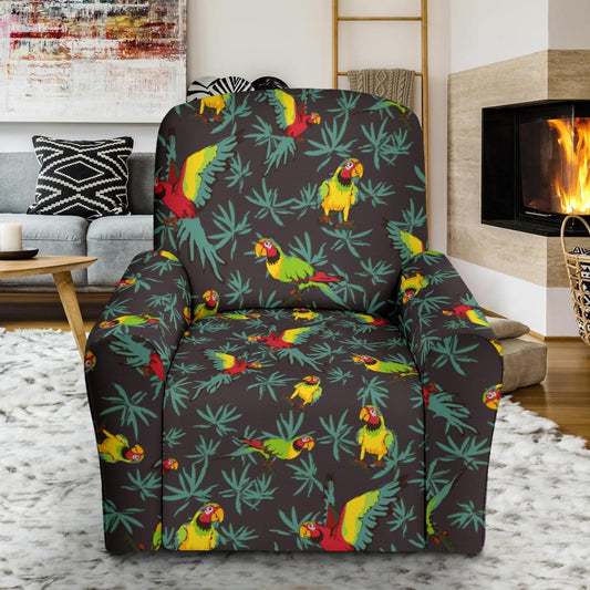 Parrot Themed Print Single Sofa Slipcover -JTAMIGO.COM