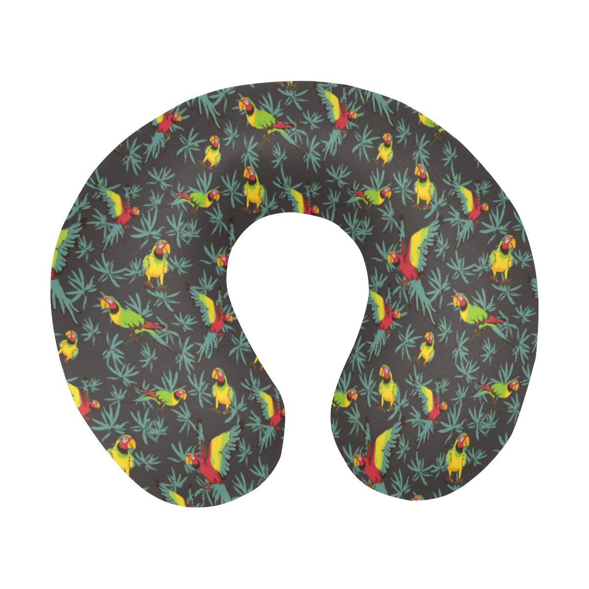 Parrot Themed Print U-Shaped Travel Neck Pillow-JTAMIGO.COM