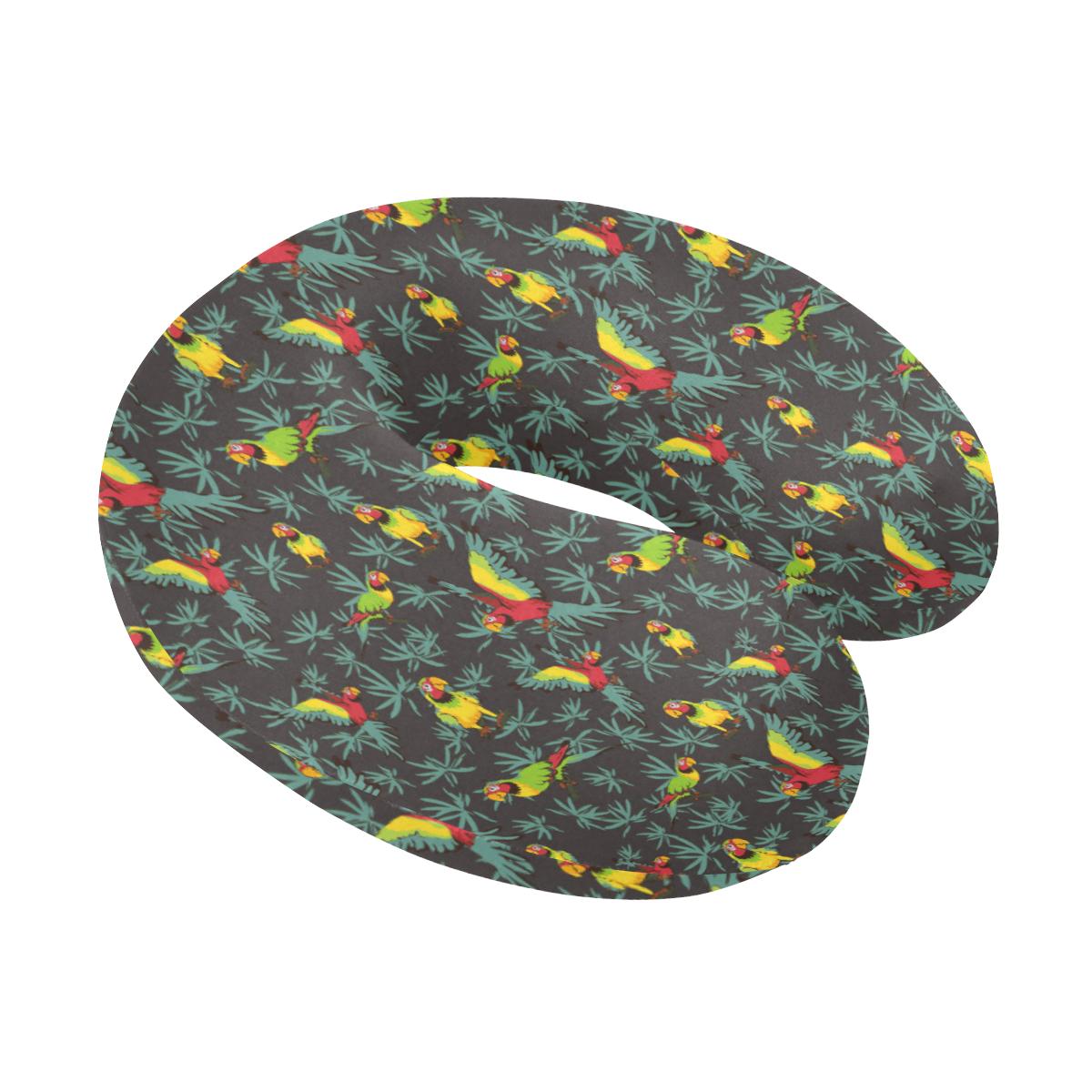 Parrot Themed Print U-Shaped Travel Neck Pillow-JTAMIGO.COM