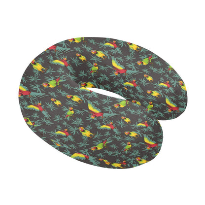 Parrot Themed Print U-Shaped Travel Neck Pillow-JTAMIGO.COM