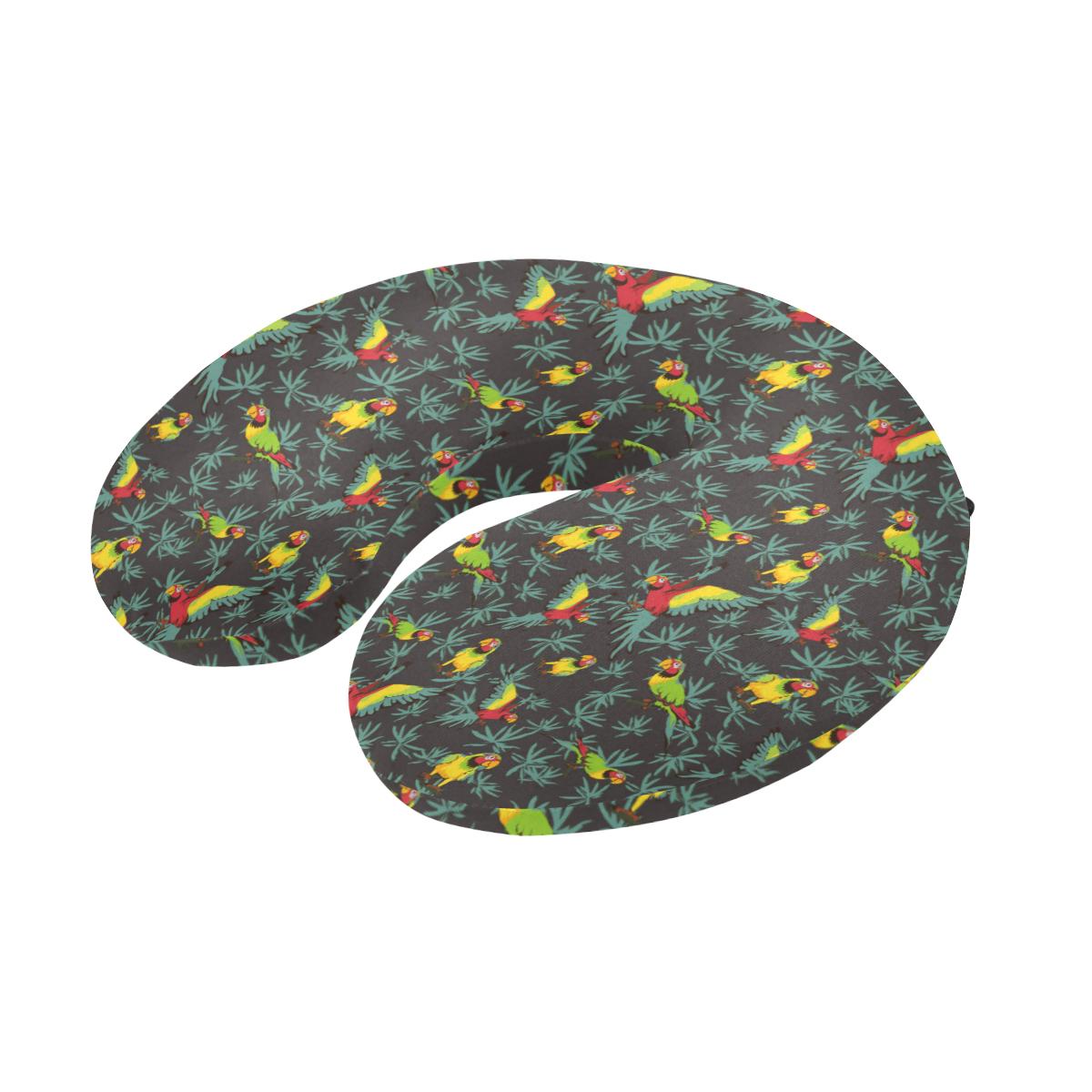 Parrot Themed Print U-Shaped Travel Neck Pillow-JTAMIGO.COM