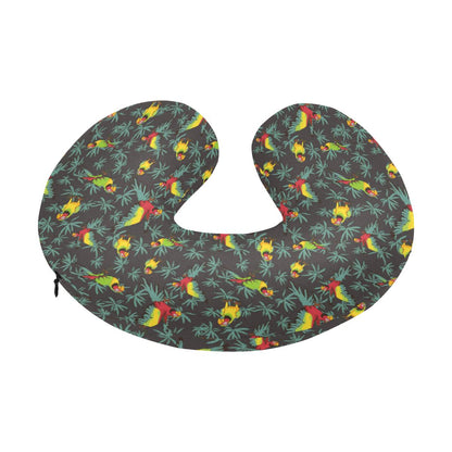 Parrot Themed Print U-Shaped Travel Neck Pillow-JTAMIGO.COM