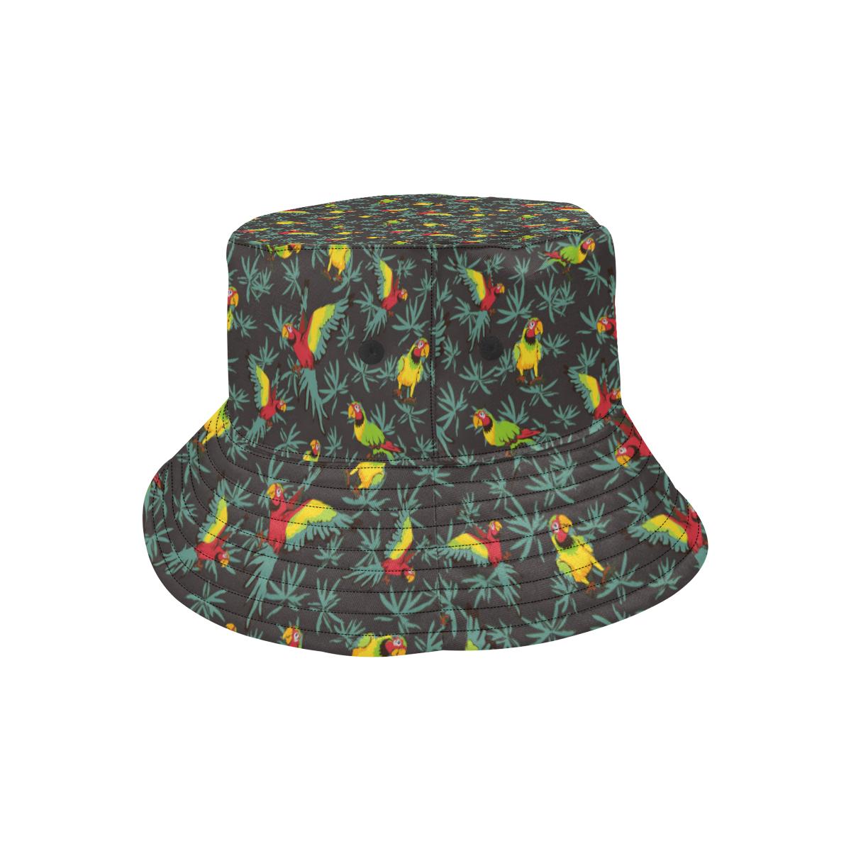 Parrot Themed Print Unisex Bucket Hat