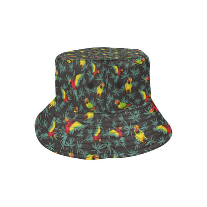 Parrot Themed Print Unisex Bucket Hat