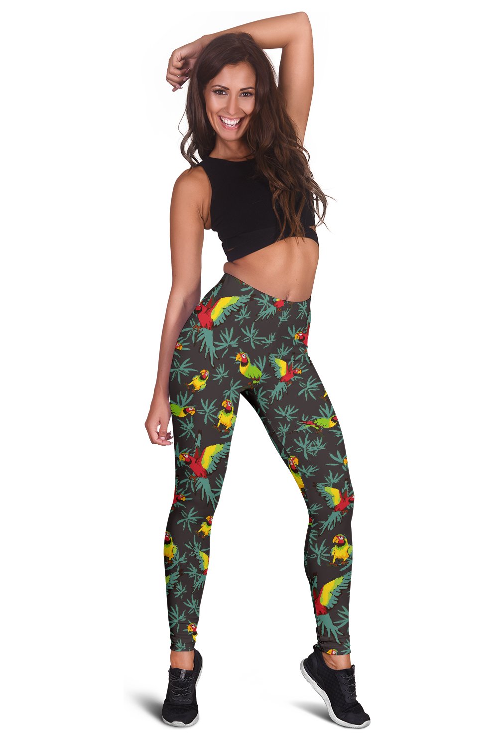 Parrot Themed Print Women Leggings