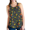 Parrot Themed Print Women Racerback Tank Top