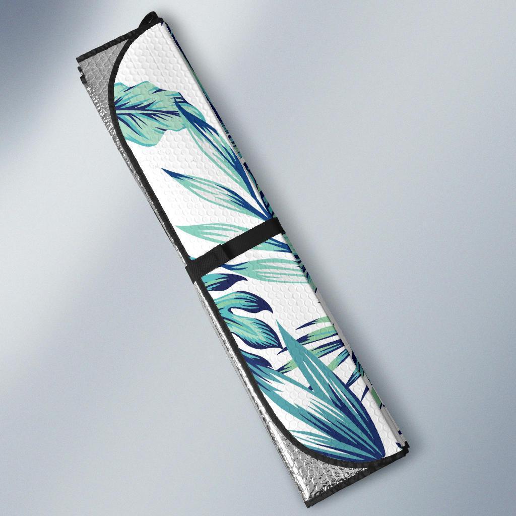 Pattern Tropical Palm Leaves Car Sun Shade For Windshield