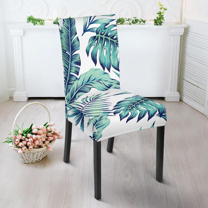 Pattern Tropical Palm Leaves Dining Chair Slipcover-JTAMIGO.COM