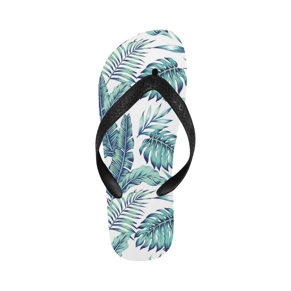Pattern Tropical Palm Leaves Flip Flops-JTAMIGO.COM