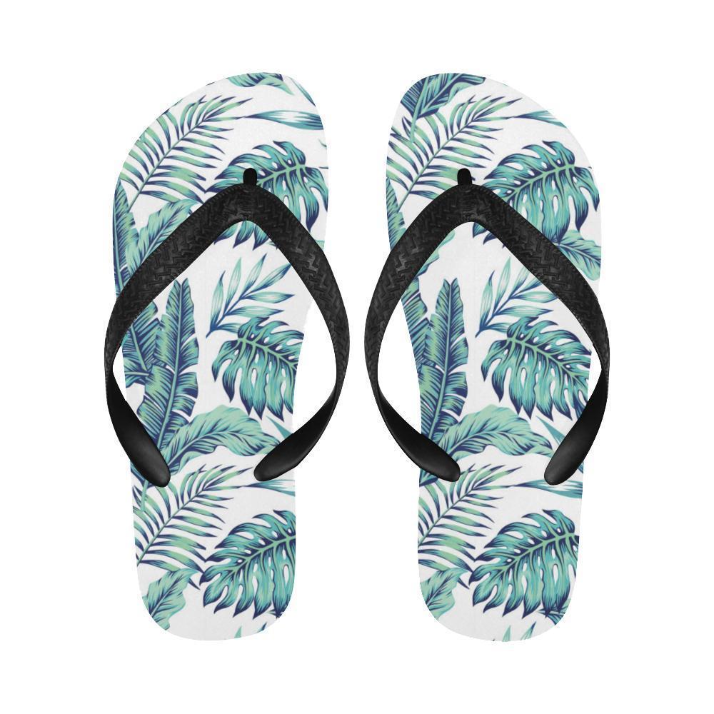Pattern Tropical Palm Leaves Flip Flops-JTAMIGO.COM