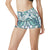 Pattern Tropical Palm Leaves High Waisted Spandex Shorts-JTAMIGO.COM