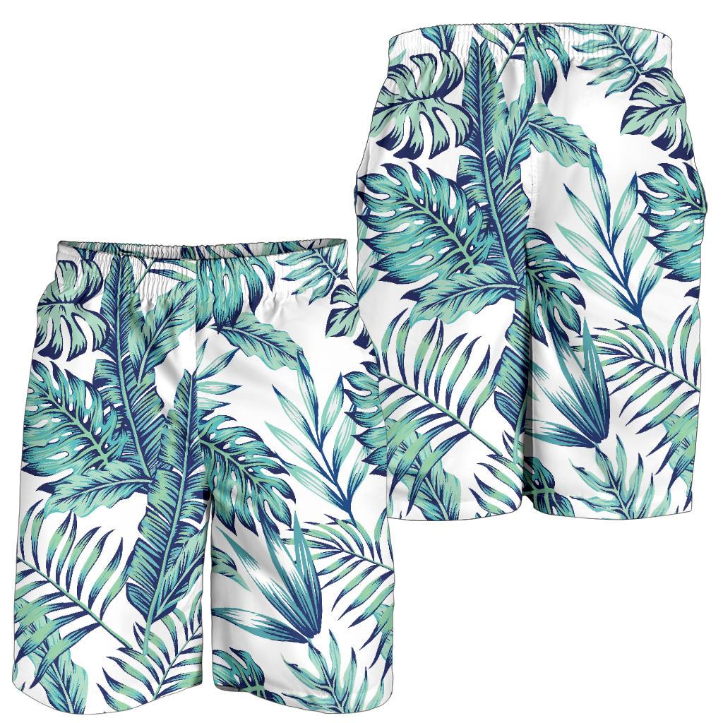 Pattern Tropical Palm Leaves Mens Shorts-JTAMIGO.COM
