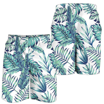 Pattern Tropical Palm Leaves Mens Shorts-JTAMIGO.COM