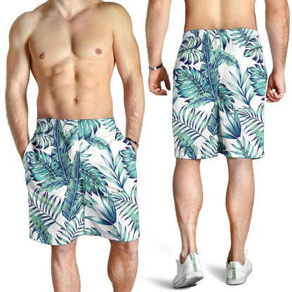 Pattern Tropical Palm Leaves Mens Shorts-JTAMIGO.COM