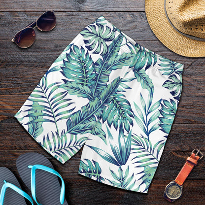Pattern Tropical Palm Leaves Mens Shorts-JTAMIGO.COM