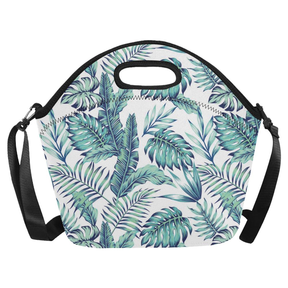 Pattern Tropical Palm Leaves Neoprene Lunch Bag (Model 1669)(Large)-JTAMIGO.COM