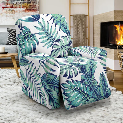 Pattern Tropical Palm Leaves Recliner Slipcover-JTAMIGO.COM