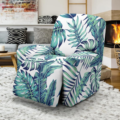 Pattern Tropical Palm Leaves Recliner Slipcover-JTAMIGO.COM